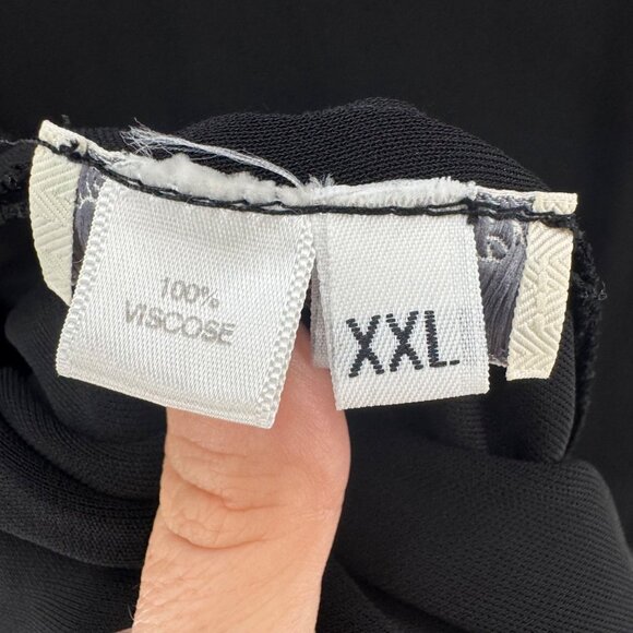 RTW Charleston Open Front Cardigan Womens Black Long Sleeve Mid Length Size XXL - Picture 6 of 9